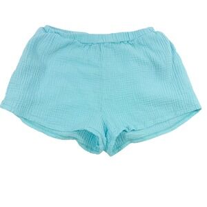 Vitamin A Light Aqua Cotton Gauze Shorts